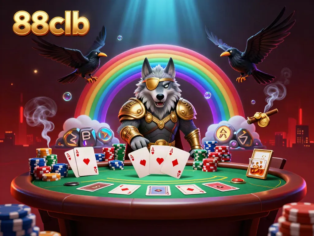 Engage in thrilling gameplay at 88clb with stunning visuals of Norse mythology and casino elements.