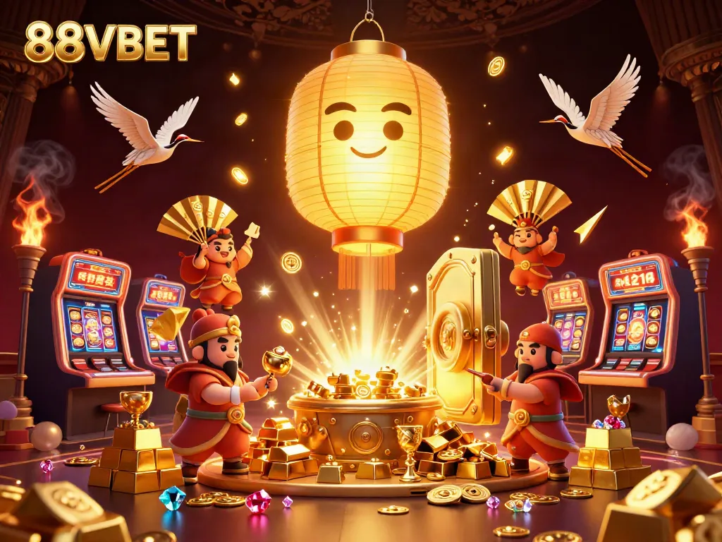 Engage with 88VBET's vibrant casino atmosphere featuring iconic symbols and game elements.