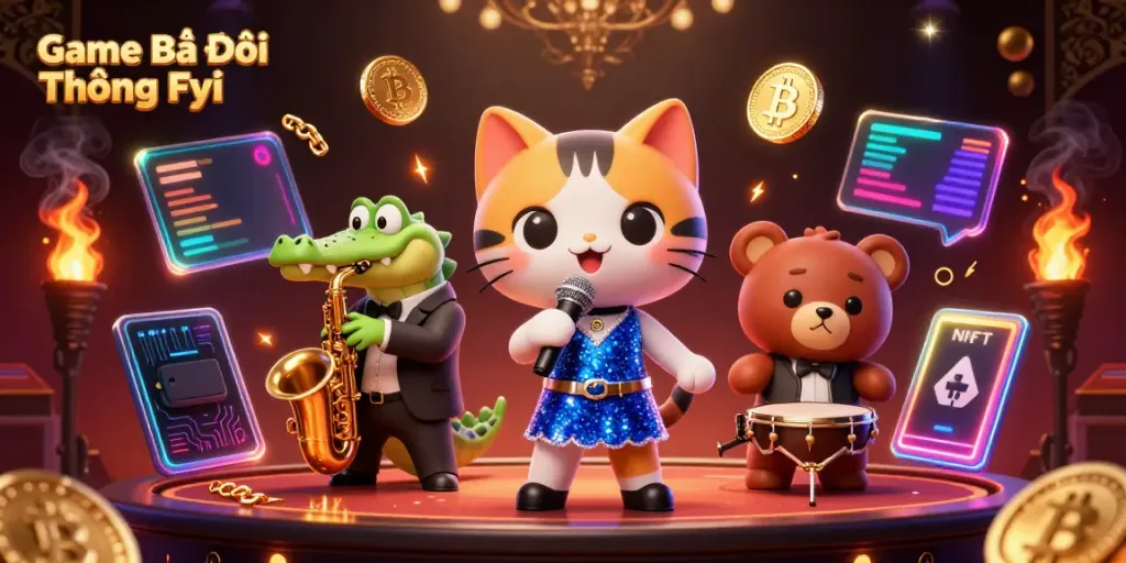 Experience exciting gaming at Game Bài Đổi Thưởng Fyi with vibrant characters and dynamic casino elements.