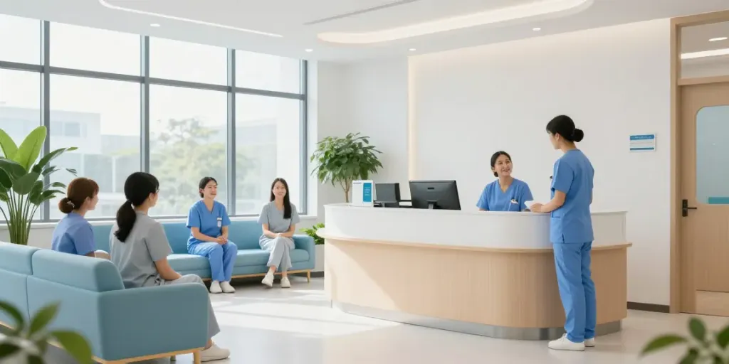 Healthcare clinic focusing on glacier peptides for patient care.