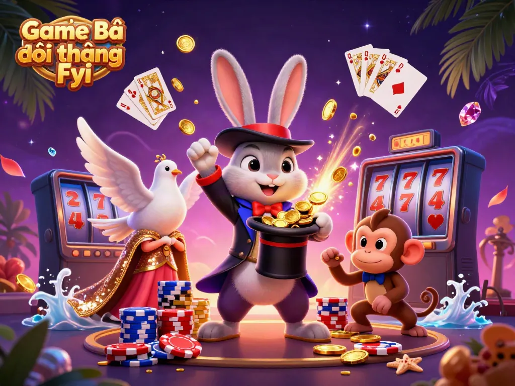 Experience winning excitement with Game Bài Đổi Thưởng Fyi as magical characters showcase vibrant casino elements.