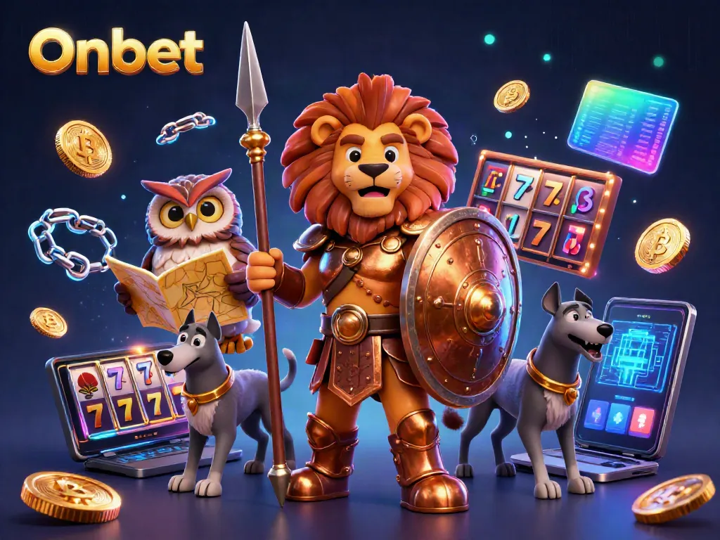 Engage in thrilling games at Onbet, featuring dynamic slot elements and captivating 3D characters.