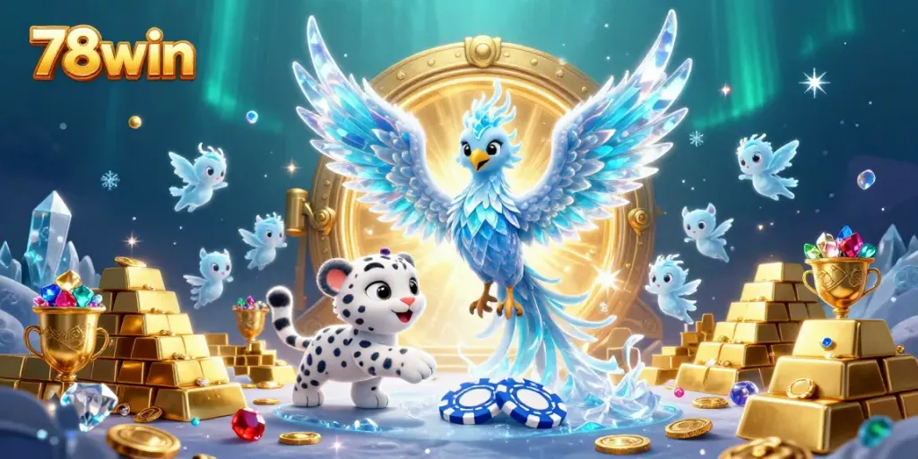 Experience exhilarating wins at 78win while navigating through a fantastical casino environment filled with treasures.